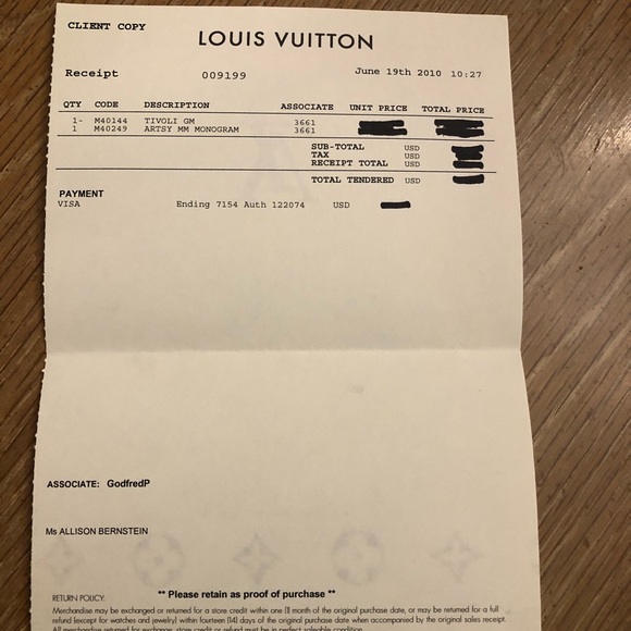 LOUIS VUITTON ARTSY MM MONOGRAM HANDBAG - Picture 7 of 8